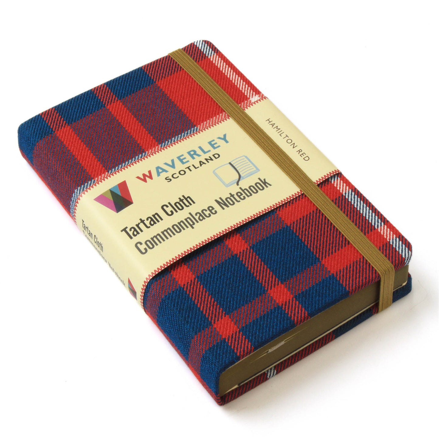 Hamilton Red - tartan notebook