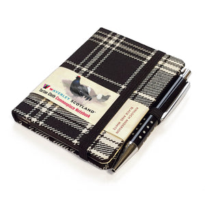 KA Black & White - tartan notebook