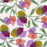Les petites fleurs - Fleurs lilas, bourgognes et jaunes moutardes