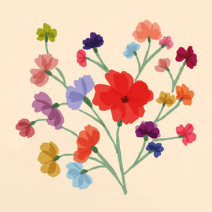 Les petites fleurs - Fleurs multicolores